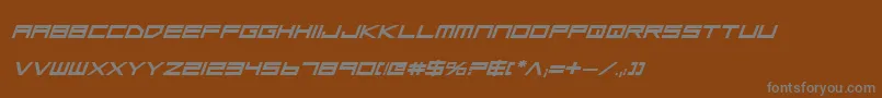 Más sobre la fuente LowGunScreenBoldExpitalic fuente LowGunScreenBoldExpitalic – Fuentes Grises Sobre Fondo Marrón