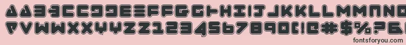 Zealotcol Font – Black Fonts on Pink Background