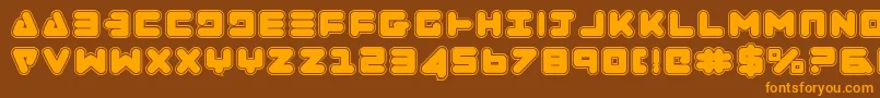 Zealotcol Font – Orange Fonts on Brown Background