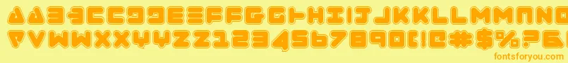 Zealotcol Font – Orange Fonts on Yellow Background