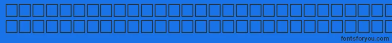 OrpheusRegular Font – Black Fonts on Blue Background