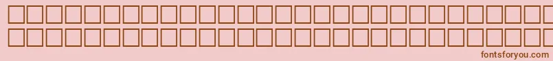 OrpheusRegular Font – Brown Fonts on Pink Background
