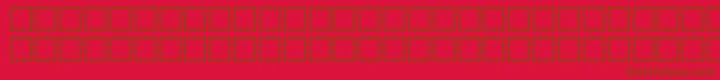 OrpheusRegular Font – Brown Fonts on Red Background