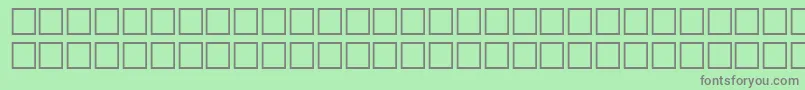 OrpheusRegular Font – Gray Fonts on Green Background
