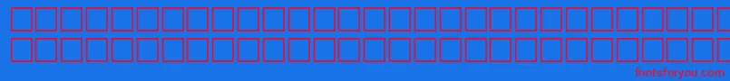 OrpheusRegular Font – Red Fonts on Blue Background