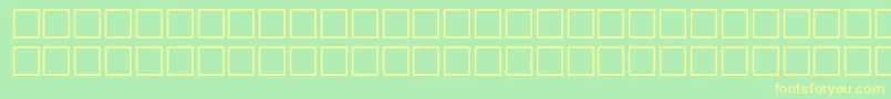 OrpheusRegular Font – Yellow Fonts on Green Background