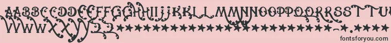 Cowboyrhumbahut Font – Black Fonts on Pink Background