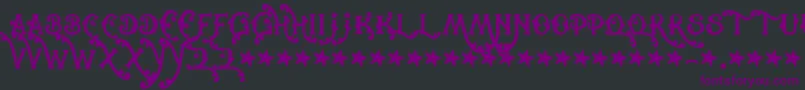 Cowboyrhumbahut Font – Purple Fonts on Black Background