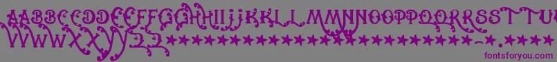 Cowboyrhumbahut Font – Purple Fonts on Gray Background
