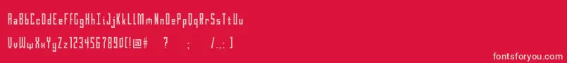 Gothik107 Font – Pink Fonts on Red Background