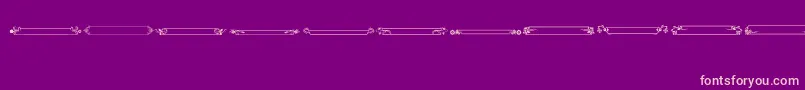 VintagePanels012 Font – Pink Fonts on Purple Background