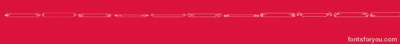 VintagePanels012 Font – Pink Fonts on Red Background