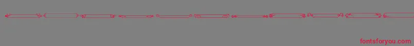 VintagePanels012 Font – Red Fonts on Gray Background