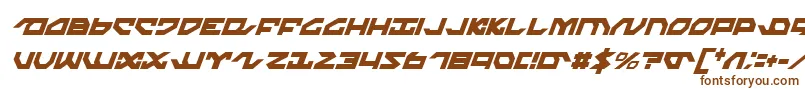 Nightrunnerci-fontti – ruskeat fontit valkoisella taustalla