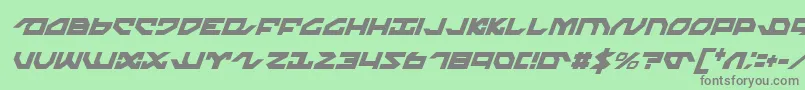 Nightrunnerci Font – Gray Fonts on Green Background