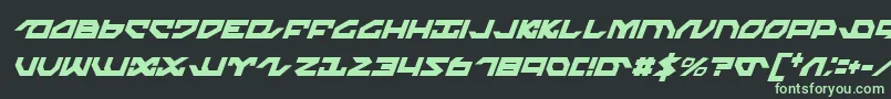 Nightrunnerci Font – Green Fonts on Black Background