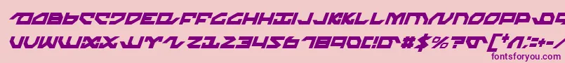 Nightrunnerci Font – Purple Fonts on Pink Background