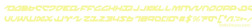 Шрифт Nightrunnerci – жёлтые шрифты