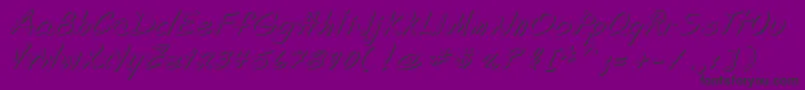 ShadeOfAdelyne-Schriftart – Schwarze Schriften auf violettem Hintergrund