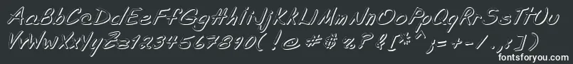 Шрифт ShadeOfAdelyne – белые шрифты