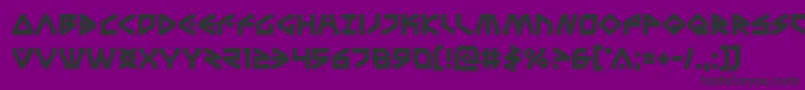 Terrafirmabold Font – Black Fonts on Purple Background