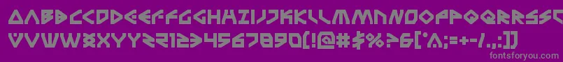 Terrafirmabold Font – Gray Fonts on Purple Background