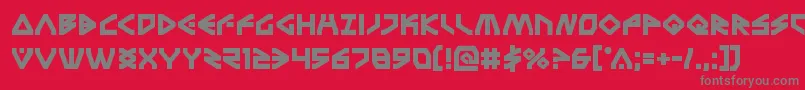 Terrafirmabold Font – Gray Fonts on Red Background