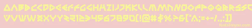 Terrafirmabold Font – Yellow Fonts on Pink Background