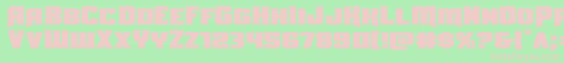 Uniongrayexpand Font – Pink Fonts on Green Background