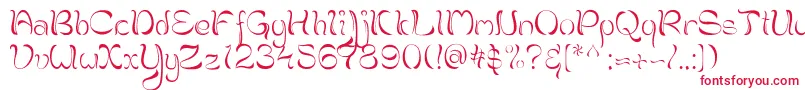 Шрифт Brahmi – красные шрифты на белом фоне