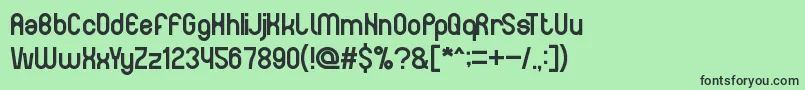 TheHappyFaceSmile Font – Black Fonts on Green Background