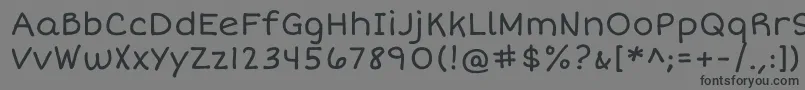 ShortstackRegular Font – Black Fonts on Gray Background