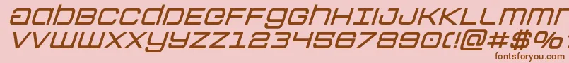 Police Colonymarinessemiboldital – polices brunes sur fond rose