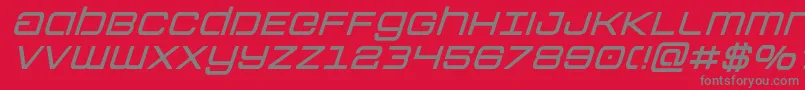 Colonymarinessemiboldital Font – Gray Fonts on Red Background