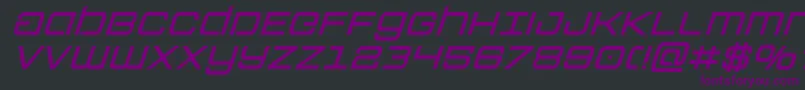 Colonymarinessemiboldital Font – Purple Fonts on Black Background