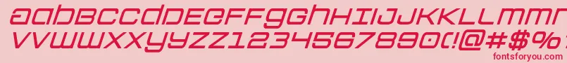 Colonymarinessemiboldital Font – Red Fonts on Pink Background