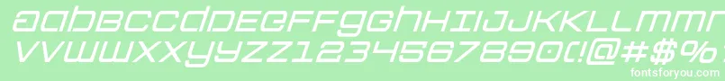 Colonymarinessemiboldital Font – White Fonts on Green Background