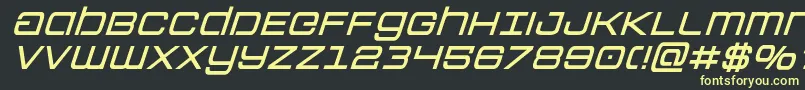Colonymarinessemiboldital Font – Yellow Fonts on Black Background