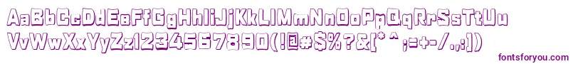 RabaneraOutlineShadow Font – Purple Fonts