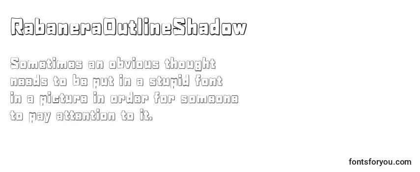 Шрифт RabaneraOutlineShadow