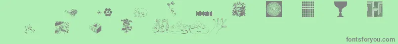 UseYourIllusion Font – Gray Fonts on Green Background