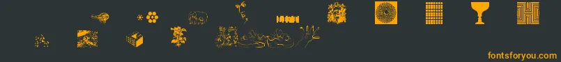 UseYourIllusion Font – Orange Fonts on Black Background