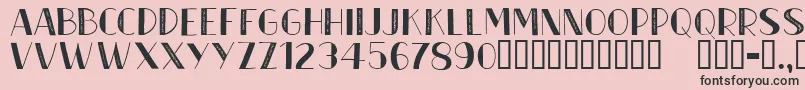 CfmetroparisienRegular Font – Black Fonts on Pink Background