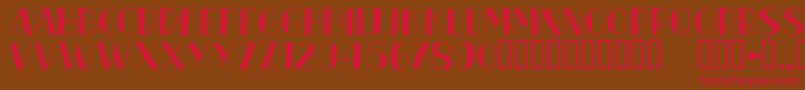 More about CfmetroparisienRegular Font CfmetroparisienRegular Font – Red Fonts on Brown Background