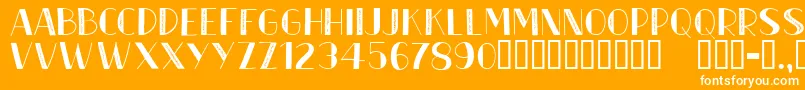 CfmetroparisienRegular Font – White Fonts on Orange Background