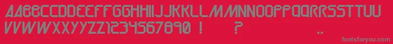 Oru Font – Gray Fonts on Red Background