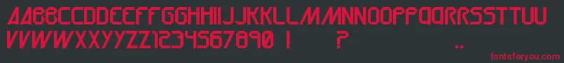 Oru Font – Red Fonts on Black Background