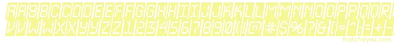 ALcdnovacmobl-fontti – keltaiset fontit