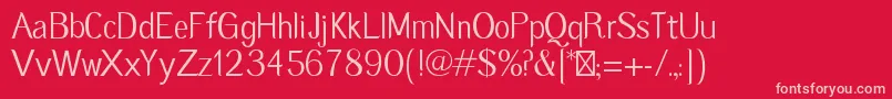 Więcej informacji o czcionce Castameresansregular Czcionka Castameresansregular – różowe czcionki na czerwonym tle