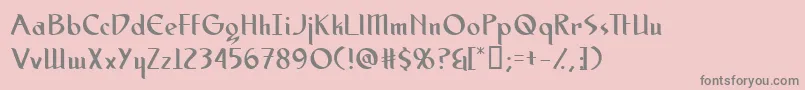 Шрифт Spiritmedium – серые шрифты на розовом фоне